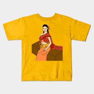 Thai Traditional Dress - Thai Beauty ! Kids T-Shirt